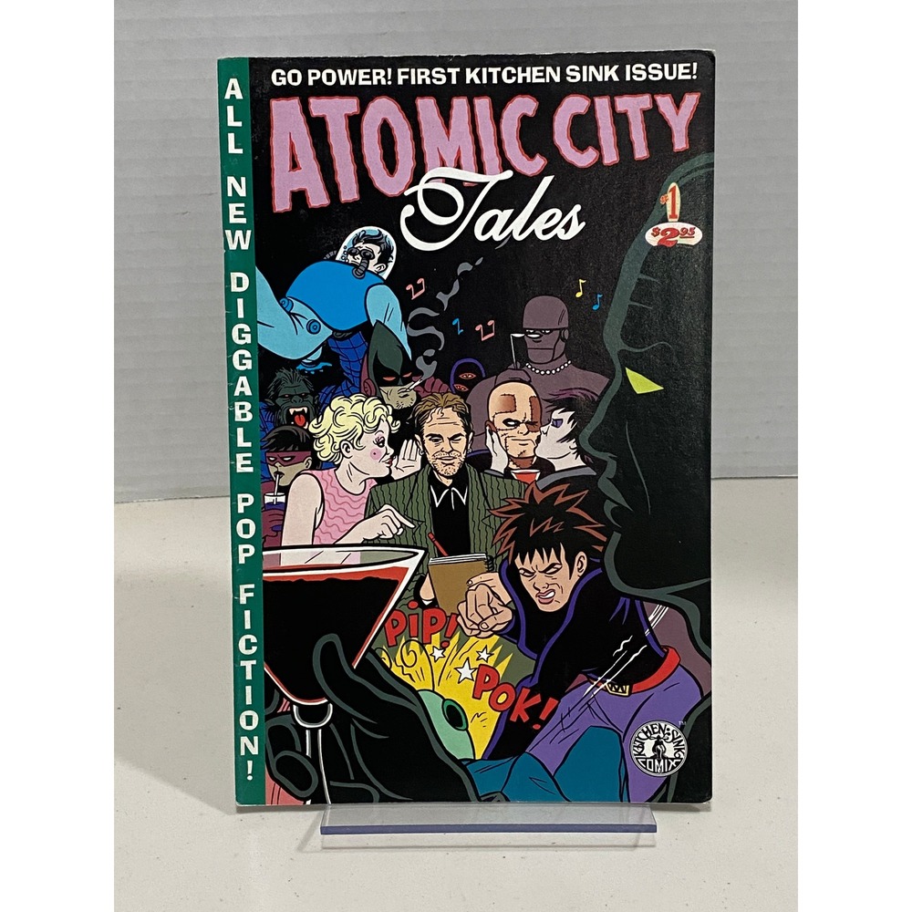 Kitchen Sink Atomic City Tales Comic Book #1 Jay Stephens Black Excellent